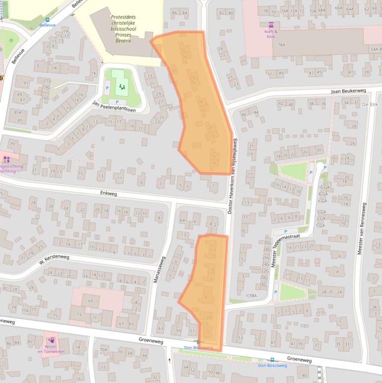 Kaart van postcodegebied 6871GK.