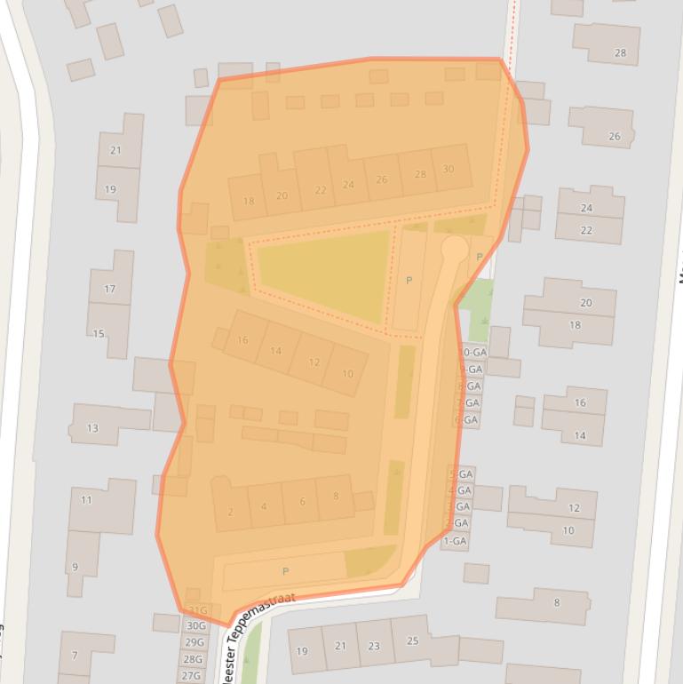 Kaart van postcodegebied 6871GM.