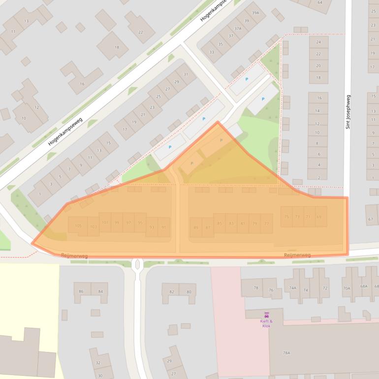 Kaart van postcodegebied 6871HC.