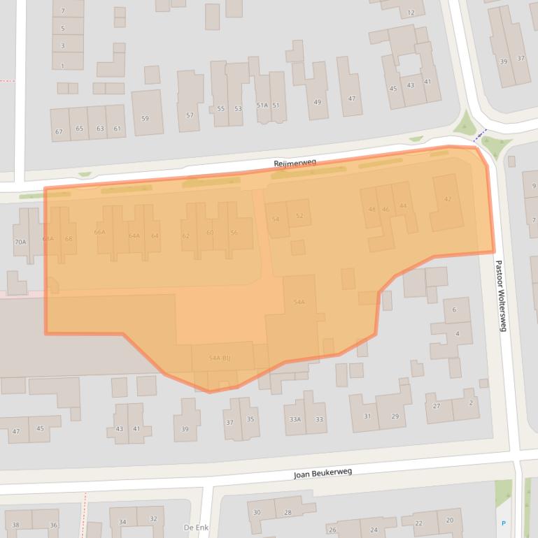 Kaart van postcodegebied 6871HE.