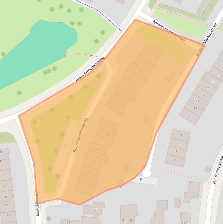 Kaart van postcodegebied 6871HT.