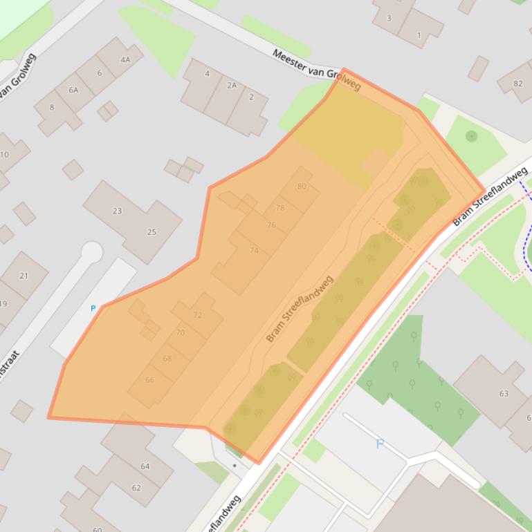 Kaart van postcodegebied 6871HX.