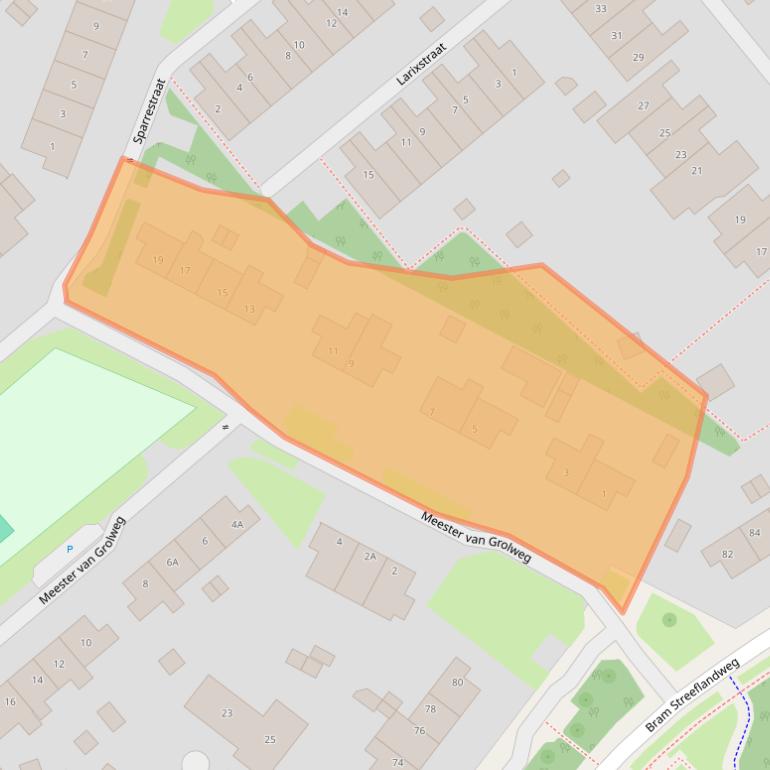 Kaart van postcodegebied 6871JD.