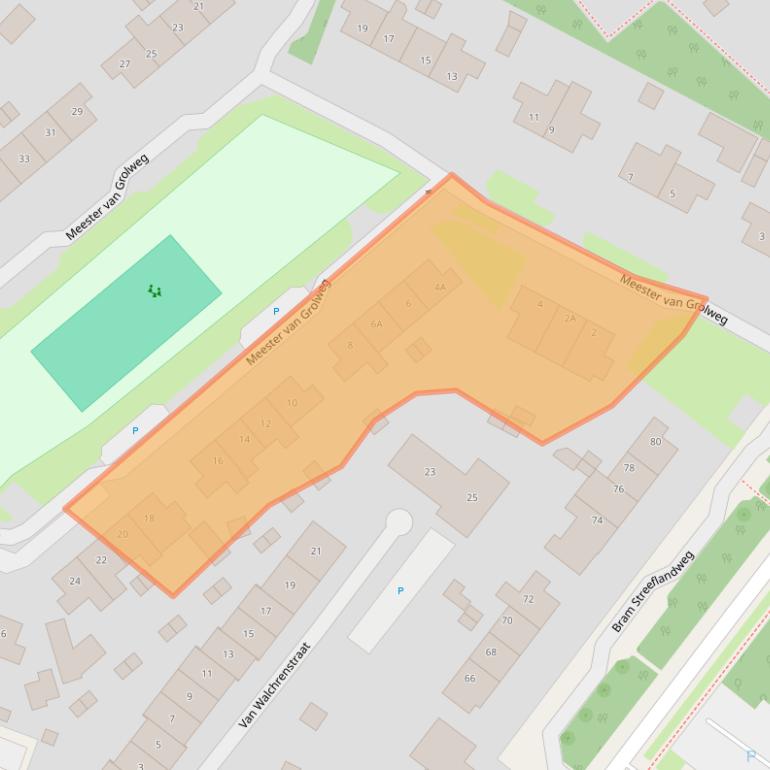 Kaart van postcodegebied 6871JG.