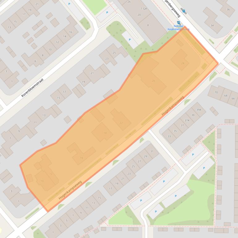 Kaart van postcodegebied 6871JP.