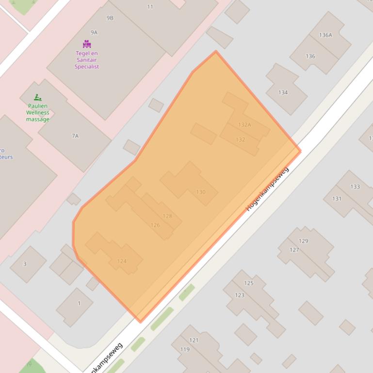 Kaart van postcodegebied 6871JT.