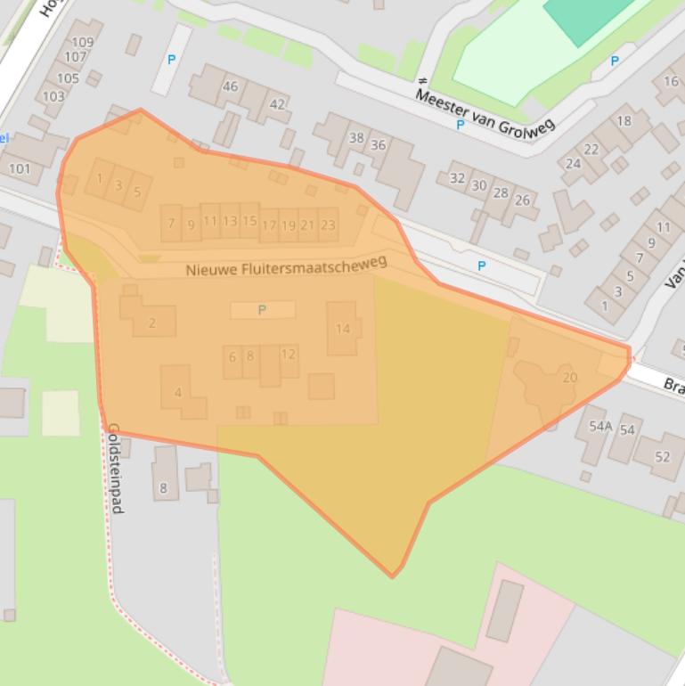 Kaart van postcodegebied 6871JX.