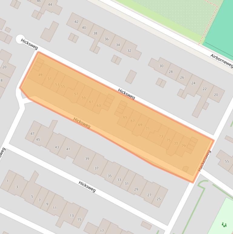 Kaart van postcodegebied 6871KT.