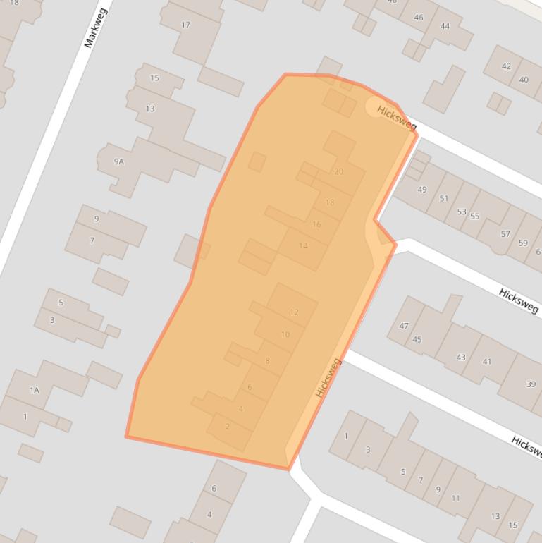 Kaart van postcodegebied 6871KV.
