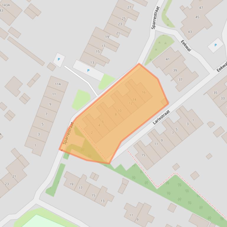 Kaart van postcodegebied 6871LA.