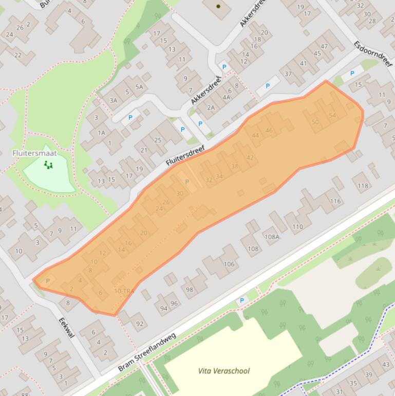 Kaart van postcodegebied 6871LP.