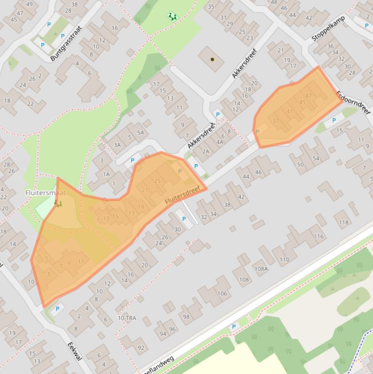 Kaart van postcodegebied 6871LR.