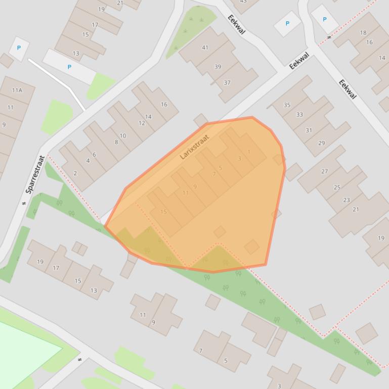 Kaart van postcodegebied 6871LV.