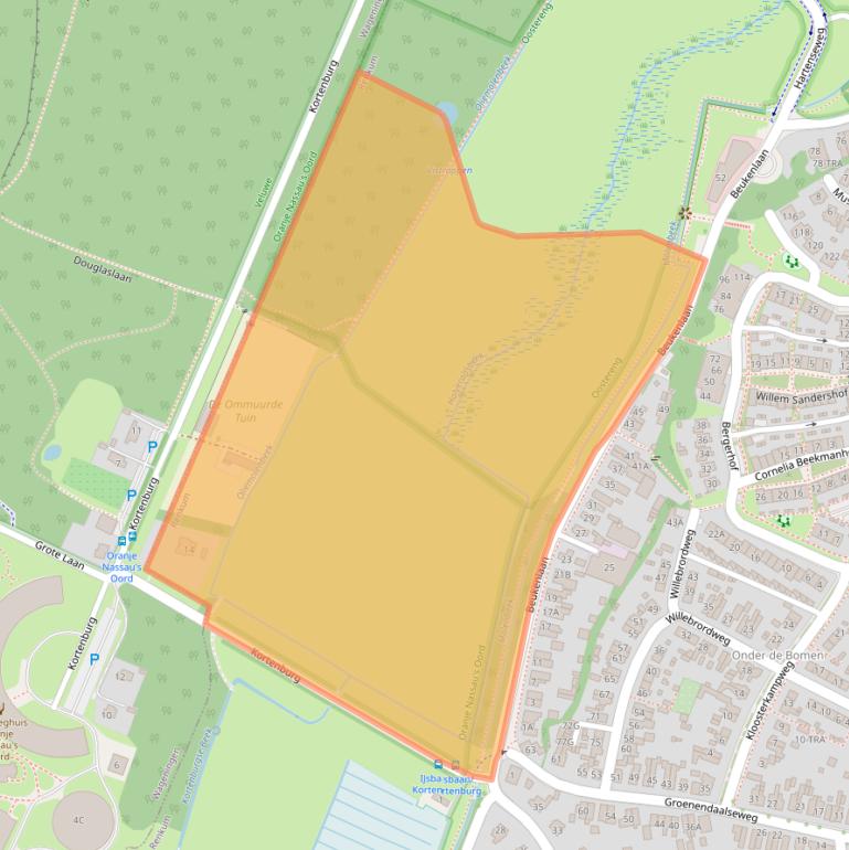 Kaart van postcodegebied 6871NE.