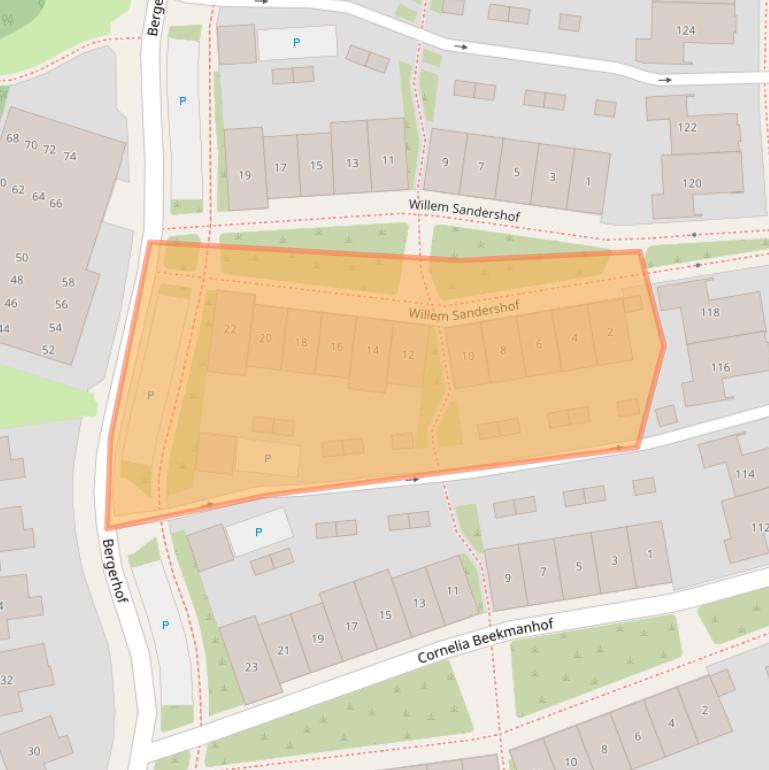 Kaart van postcodegebied 6871SC.