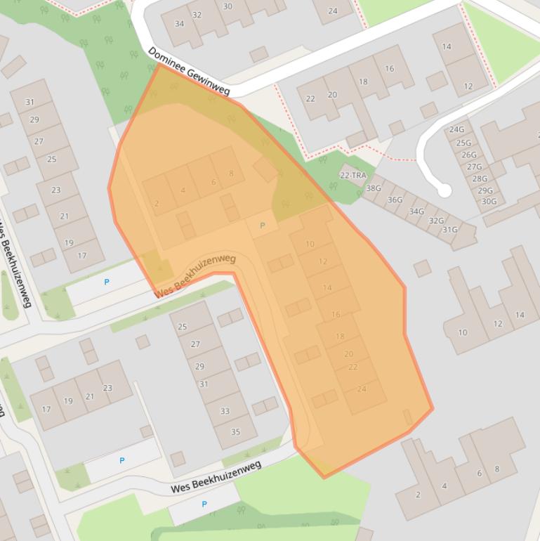 Kaart van postcodegebied 6871VH.