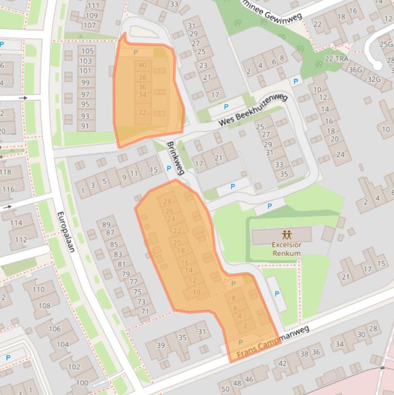 Kaart van postcodegebied 6871VK.