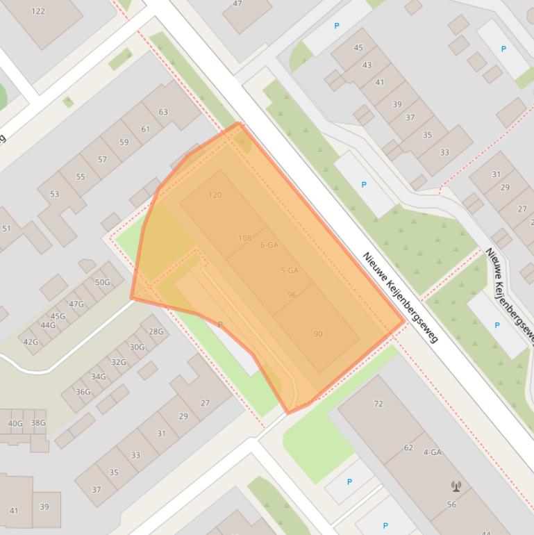 Kaart van postcodegebied 6871VW.