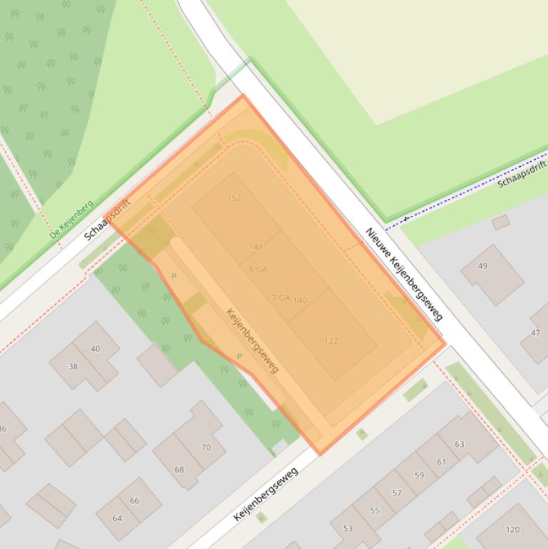 Kaart van postcodegebied 6871VX.