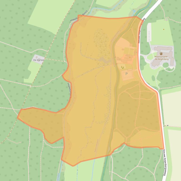 Kaart van postcodegebied 6871VZ.