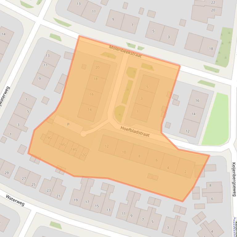 Kaart van postcodegebied 6871WP.