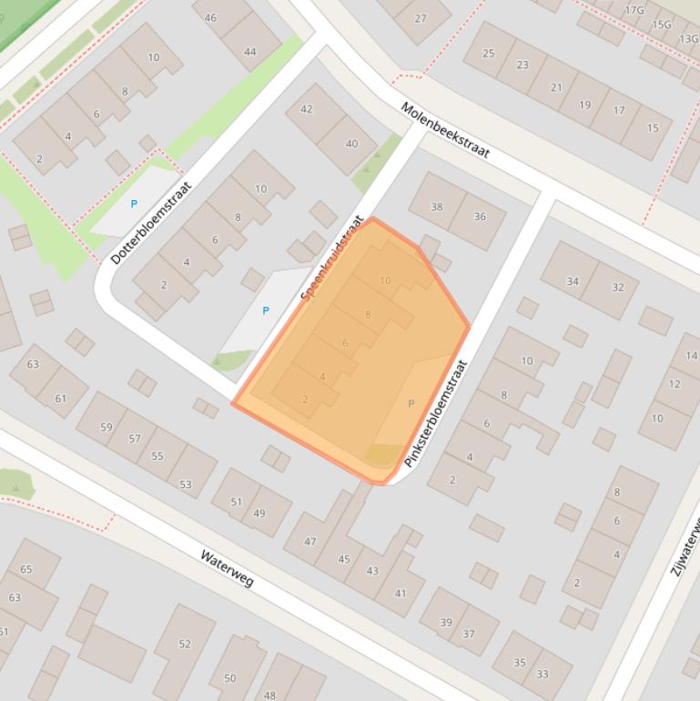 Kaart van postcodegebied 6871WT.