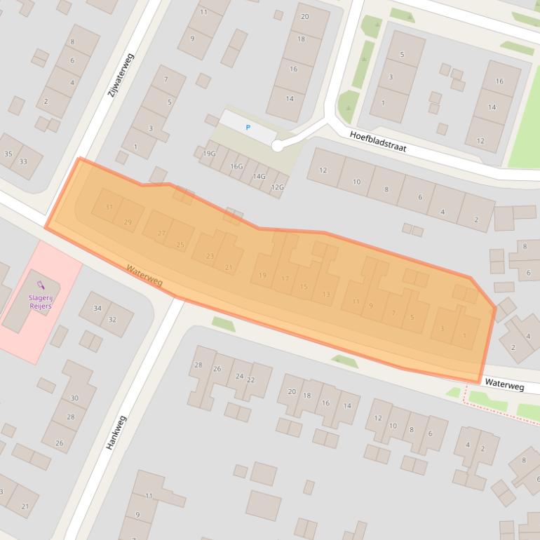 Kaart van postcodegebied 6871XD.