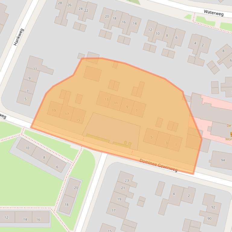 Kaart van postcodegebied 6871XJ.