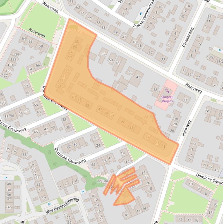 Kaart van postcodegebied 6871XK.