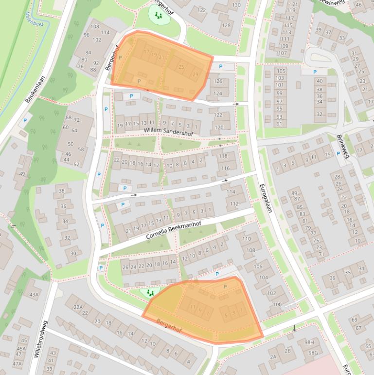 Kaart van postcodegebied 6871ZD.