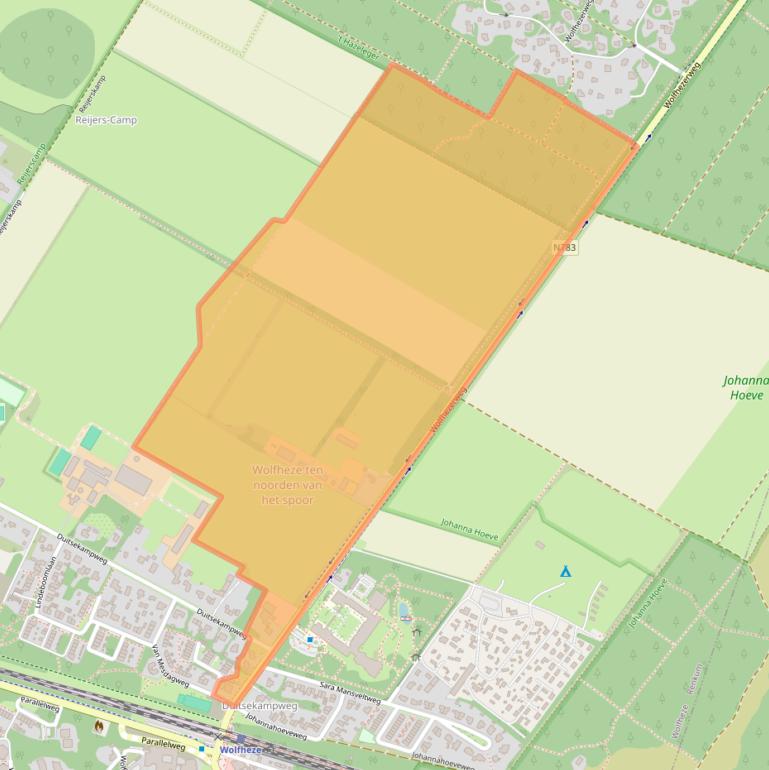 Kaart van postcodegebied 6874AH.