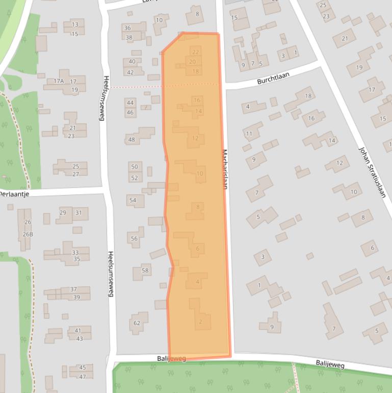 Kaart van postcodegebied 6874AR.