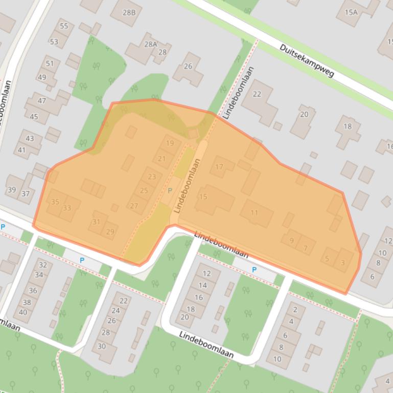 Kaart van postcodegebied 6874BN.