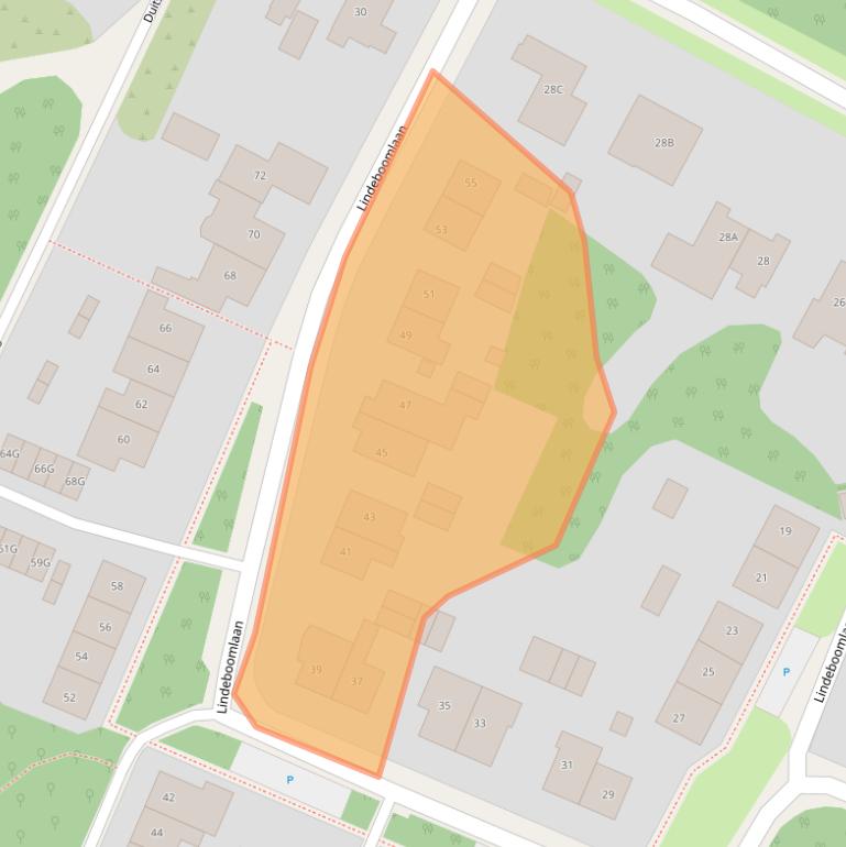 Kaart van postcodegebied 6874BP.