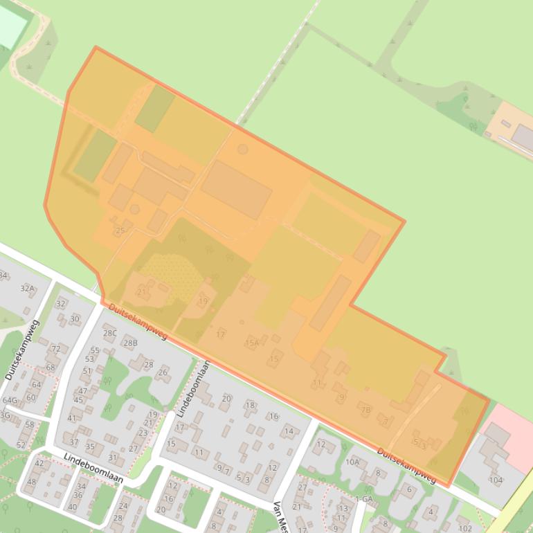 Kaart van postcodegebied 6874BT.