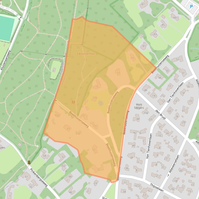 Kaart van postcodegebied 6881AE.