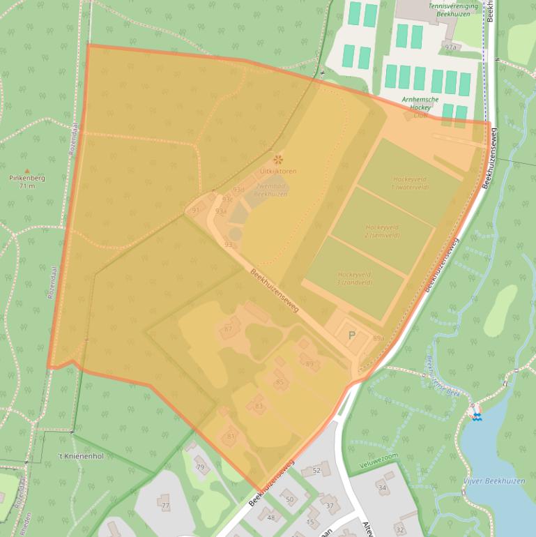 Kaart van postcodegebied 6881AG.