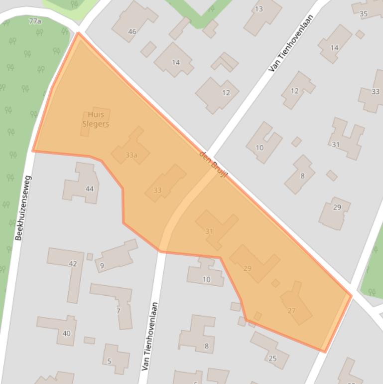 Kaart van postcodegebied 6881AP.