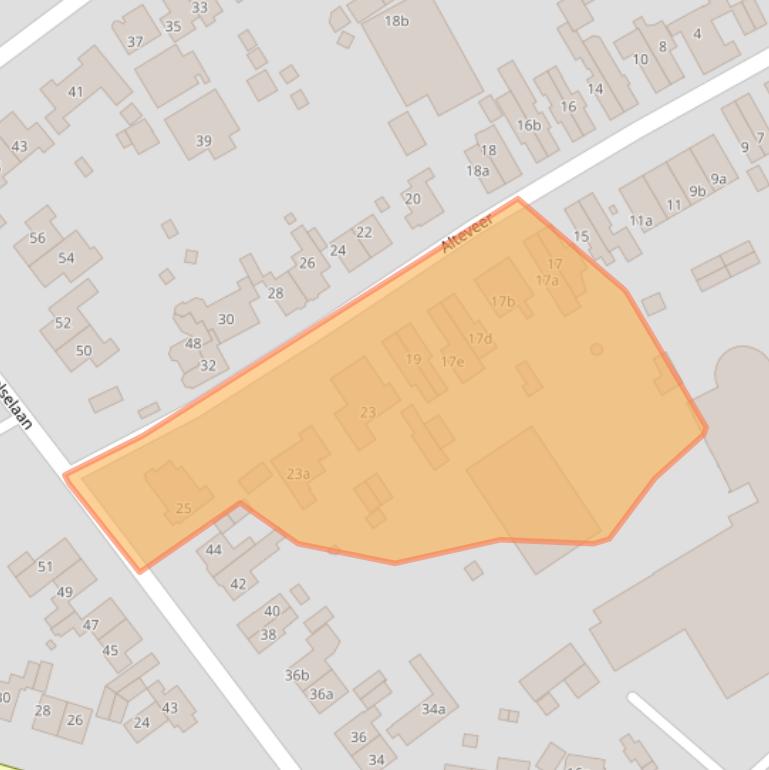 Kaart van postcodegebied 6881BH.