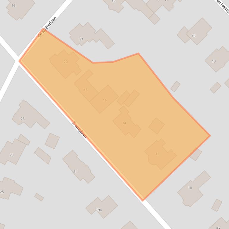 Kaart van postcodegebied 6881GL.