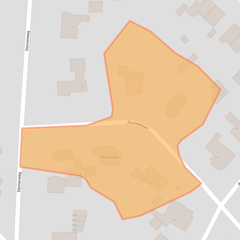 Kaart van postcodegebied 6881GM.