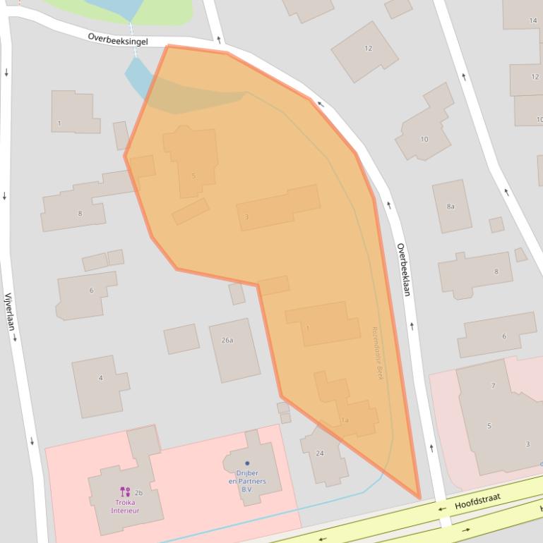 Kaart van postcodegebied 6881HE.