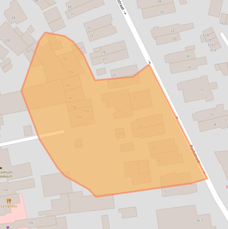 Kaart van postcodegebied 6881JB.