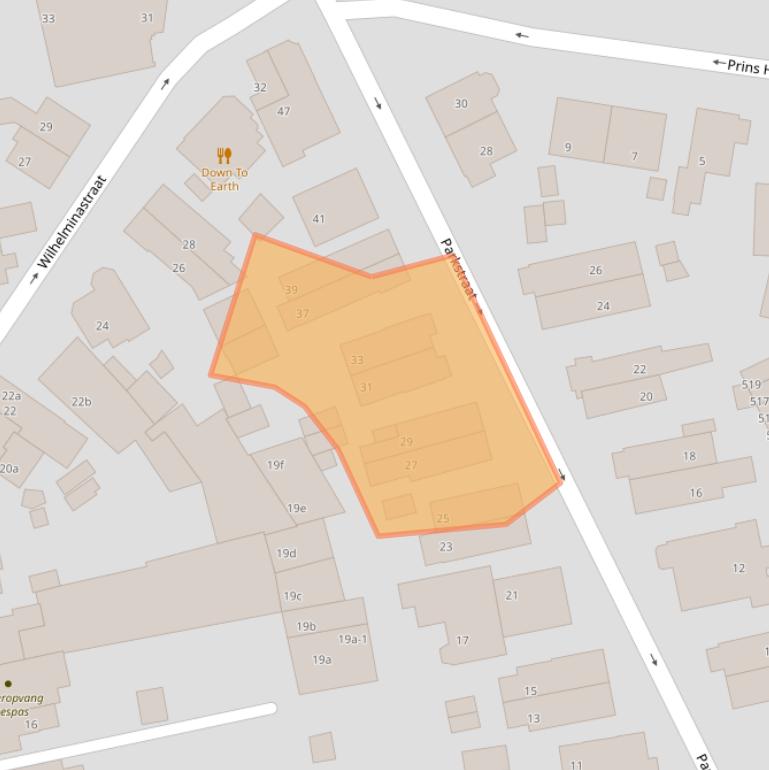 Kaart van postcodegebied 6881JC.