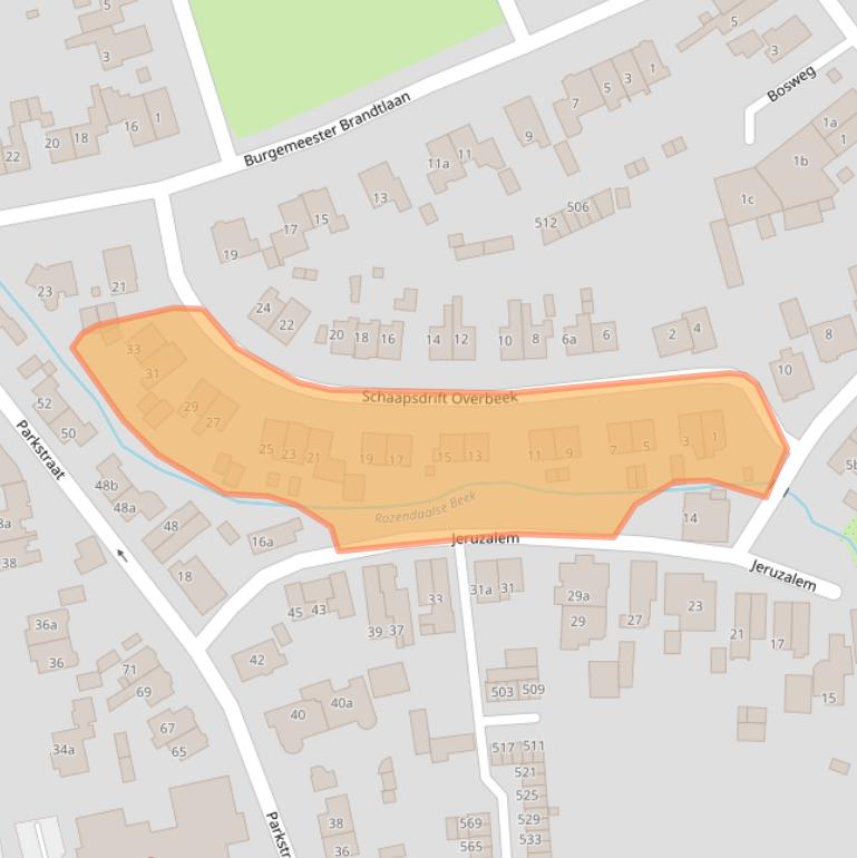 Kaart van postcodegebied 6881JN.
