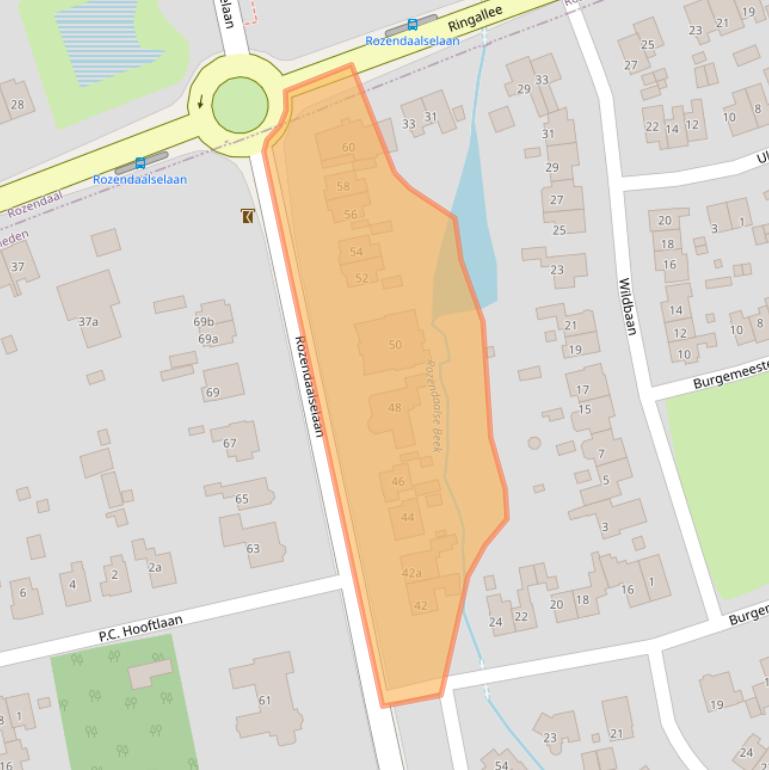 Kaart van postcodegebied 6881LE.