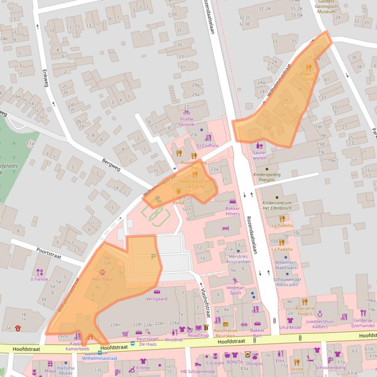 Kaart van postcodegebied 6881LJ.