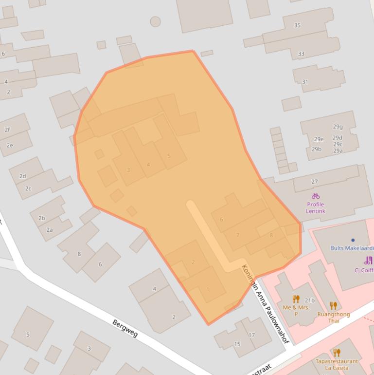 Kaart van postcodegebied 6881LN.