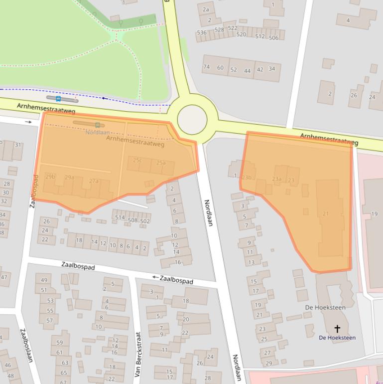 Kaart van postcodegebied 6881NC.