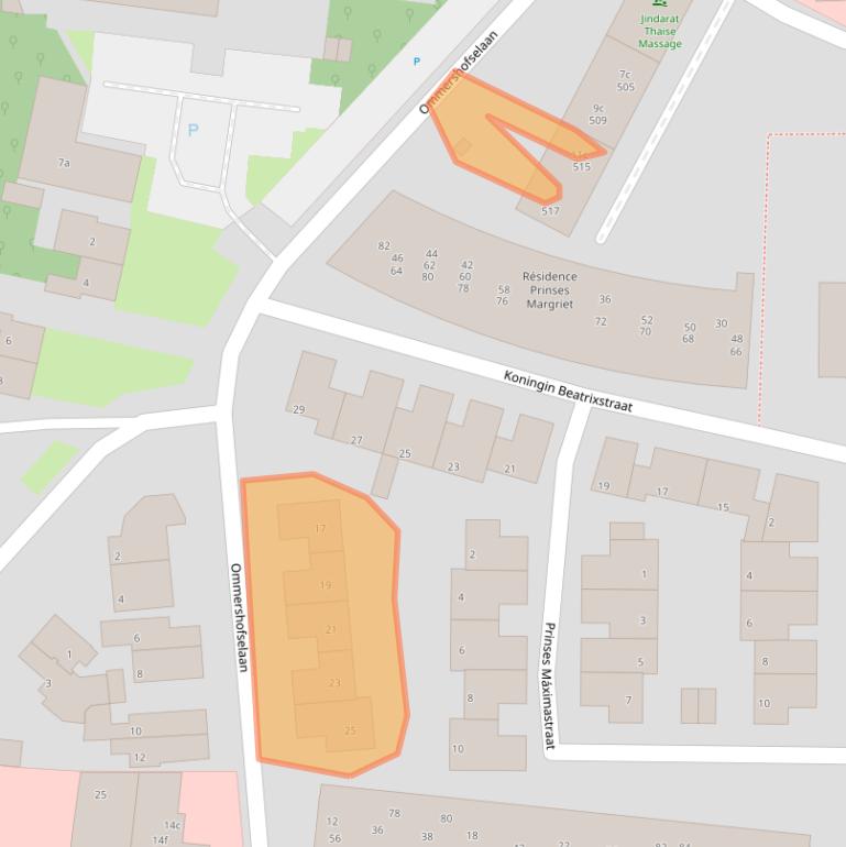 Kaart van postcodegebied 6881RS.